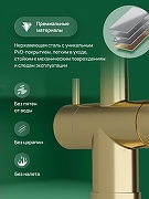 Смеситель для кухни Domaci Ливорно D8644GM цвет Золото матовое-3