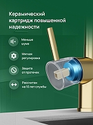 Смеситель для кухни Domaci Ливорно D8644GM цвет Золото матовое-4