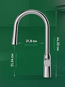 Смеситель для кухни Domaci Ливорно D90111CR цвет Хром-2