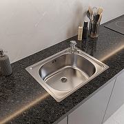 Кухонная мойка Domaci Равенна 50 DCL 500*400 (6) 2T цвет Сталь-4