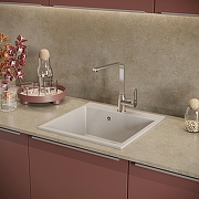 Кухонная мойка Domaci Болонья 50 М-42-003 цвет Бежевый-6