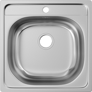 Кухонная мойка Domaci Равенна 48 со смесителем цвет Сталь-1