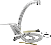 Кухонная мойка Domaci Равенна 48 со смесителем цвет Сталь-10