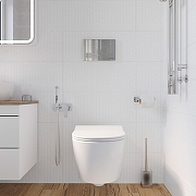 Инсталляция STWORKI комплект 4в1 с клавишей смыва цвет Хром глянцевый, шумоизоляцией и комплектом креплений-7