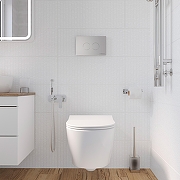 Инсталляция STWORKI комплект 4в1 с клавишей смыва цветХром матовый, шумоизоляцией и комплектом креплений-6