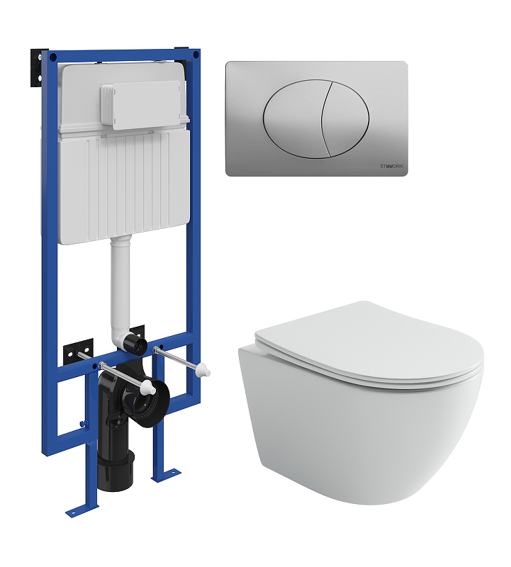 Комплект унитаза с инсталляцией STWORKI CN11001T+510162+230823 