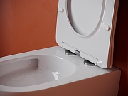 Комплект унитаза с инсталляцией STWORKI CN11001T+510162+230823 цвет Белый с сиденьем Микролифт и клавишей смыва цвет Хром матовый-2