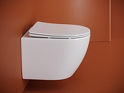 Комплект унитаза с инсталляцией STWORKI CN11001T+510162+230823 цвет Белый с сиденьем Микролифт и клавишей смыва цвет Хром матовый-3