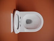 Комплект унитаза с инсталляцией STWORKI CN11001T+510162+230823 цвет Белый с сиденьем Микролифт и клавишей смыва цвет Хром матовый-6