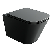 Комплект унитаза с инсталляцией STWORKI CN4009TMB+510162+230823 цвет Черный матовый с сиденьем Микролифт и клавишей смыва цвет Хром матовый-6