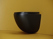 Комплект унитаза с инсталляцией STWORKI CN4008TMB+510162+230823 цвет Черный матовый с сиденьем Микролифт и клавишей смыва цвет Хром матовый-3