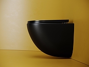 Комплект унитаза с инсталляцией STWORKI CN4008TMB+510162+230823 цвет Черный матовый с сиденьем Микролифт и клавишей смыва цвет Хром матовый-7