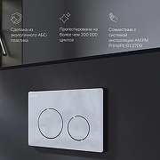 Комплект унитаза с инсталляцией STWORKI Готланд S13401WH+I012709+I090151 цвет Белый с сиденьем Микролифт и клавишей смыва цвет Хром глянцевый-9