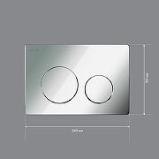 Комплект унитаза с инсталляцией STWORKI Готланд S13401WH+I012709+I090151 цвет Белый с сиденьем Микролифт и клавишей смыва цвет Хром глянцевый-12