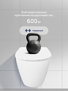 Комплект унитаза с инсталляцией STWORKI Готланд S13401WH+S28500CR цвет Белый с сиденьем Микролифт и клавишей смыва цвет Хром глянцевый-11