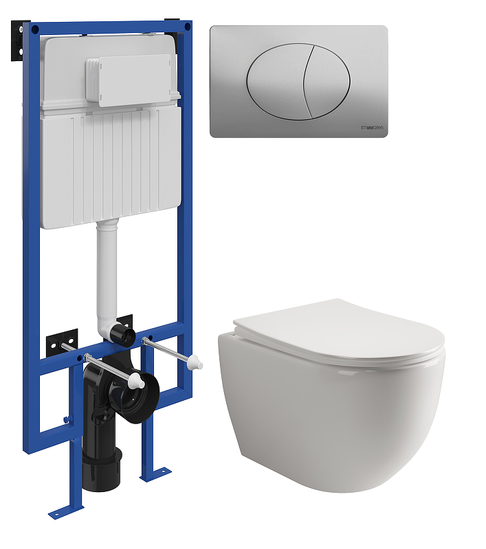 Комплект унитаза с инсталляцией STWORKI CN1805+510162+230823 