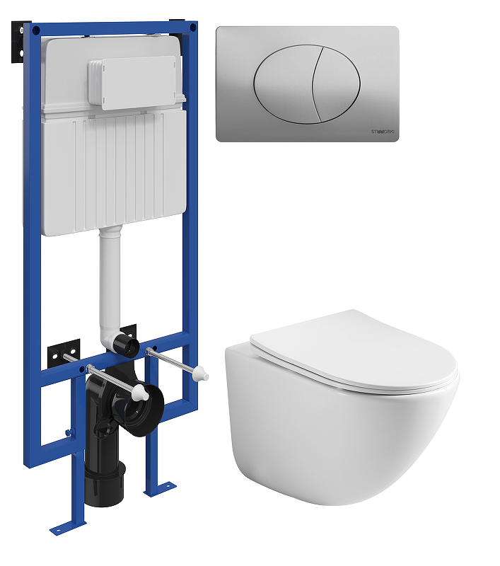 Комплект унитаза с инсталляцией STWORKI CN1905+510162+230823 
