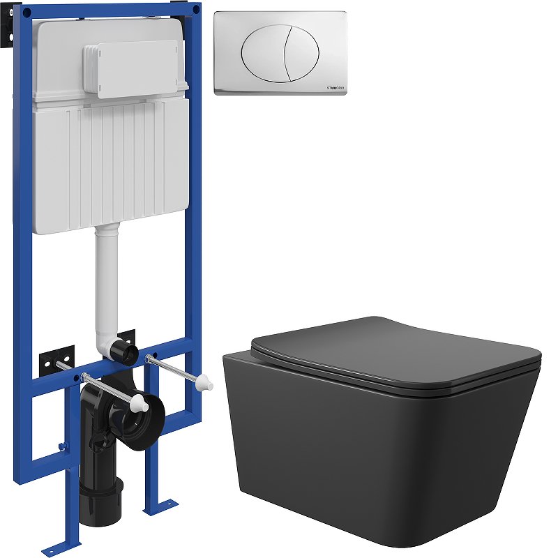 Комплект унитаза с инсталляцией STWORKI MAC0140+510162+230822 