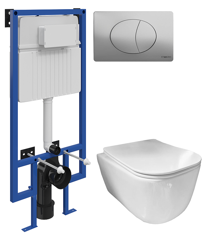 Комплект унитаза с инсталляцией STWORKI CN3005+510162+230823 