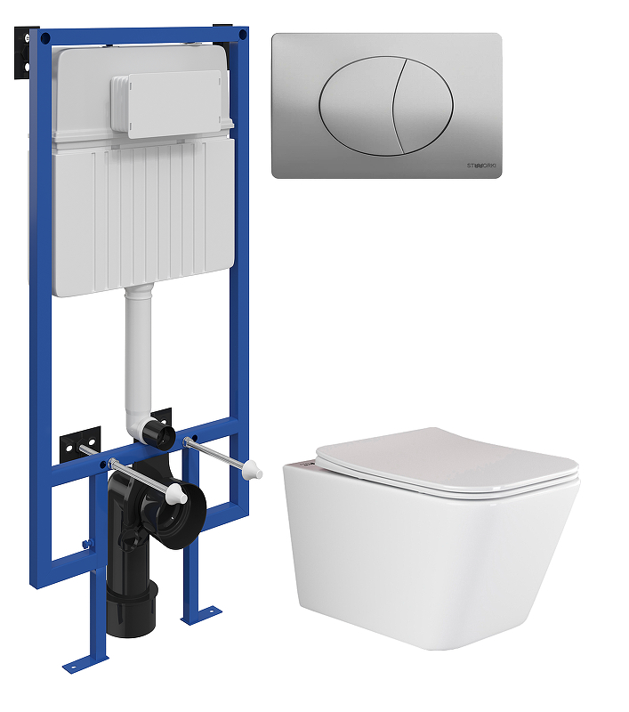 Комплект унитаза с инсталляцией STWORKI CN3007+510162+230823 
