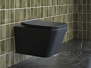 Комплект унитаза с инсталляцией STWORKI CN3007MB+510162+230823 цвет Черный матовый с сиденьем Микролифт и клавишей смыва цвет Хром матовый-3