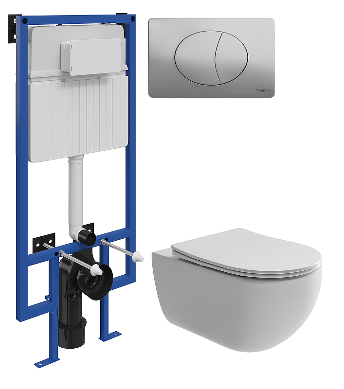 Комплект унитаза с инсталляцией STWORKI Long+510162+230823 
