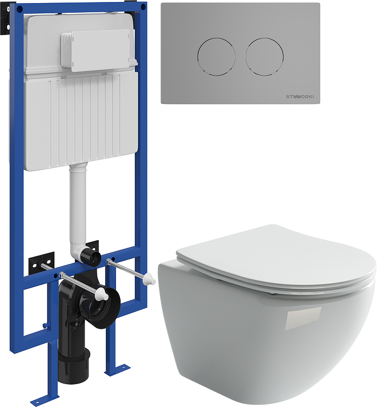 Комплект унитаза с инсталляцией STWORKI INS-693642 