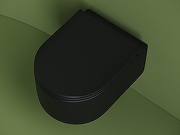 Комплект унитаза с инсталляцией STWORKI CN4006MB+510162+230823 цвет Черный матовый с сиденьем Микролифт и клавишей смыва цвет Хром матовый-4