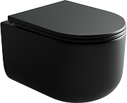 Комплект унитаза с инсталляцией STWORKI CN4006MB+510162+230823 цвет Черный матовый с сиденьем Микролифт и клавишей смыва цвет Хром матовый-7