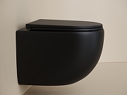 Комплект унитаза с инсталляцией STWORKI CN4007MB+510162+230823 цвет Черный матовый с сиденьем Микролифт и клавишей смыва цвет Хром матовый-2