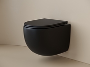 Комплект унитаза с инсталляцией STWORKI CN4007MB+510162+230823 цвет Черный матовый с сиденьем Микролифт и клавишей смыва цвет Хром матовый-3