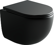 Комплект унитаза с инсталляцией STWORKI CN4007MB+510162+230823 цвет Черный матовый с сиденьем Микролифт и клавишей смыва цвет Хром матовый-6