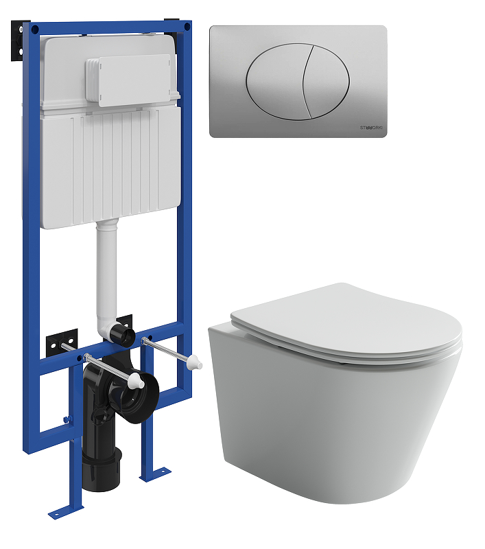 Комплект унитаза с инсталляцией STWORKI CN6000 +510162+230823 