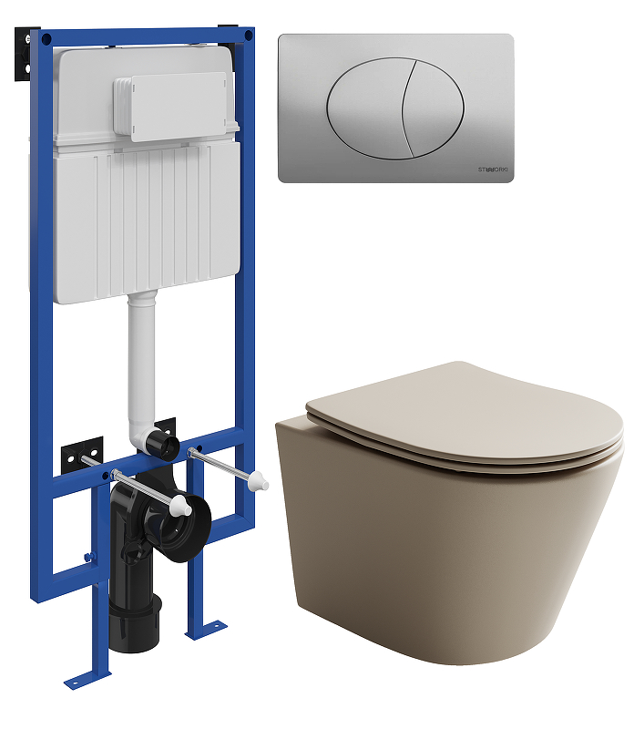 Комплект унитаза с инсталляцией STWORKI CN6000MC+510162+230823 
