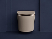 Комплект унитаза с инсталляцией STWORKI CN6000MC+510162+230823 цвет Капучино матовый с сиденьем Микролифт и клавишей смыва цвет Хром матовый-1