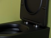 Комплект унитаза с инсталляцией STWORKI CN11001MB+510162+230823 цвет Черный матовый с сиденьем Микролифт и клавишей смыва цвет Хром матовый-5