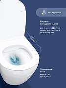 Комплект унитаза с инсталляцией STWORKI Готланд S13401WH+S28500WH цвет Белый с сиденьем Микролифт и клавишей смыва цвет Белый глянцевый-7