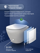 Комплект унитаза с инсталляцией STWORKI Кронборг S28401WH+S28500BK цвет Белый с сиденьем Микролифт и клавишей смыва цвет Черный матовый-6