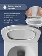 Комплект унитаза с инсталляцией STWORKI Кронборг S28401WH+S28500GM цвет Белый с сиденьем Микролифт и клавишей смыва цвет Золото матовое-8