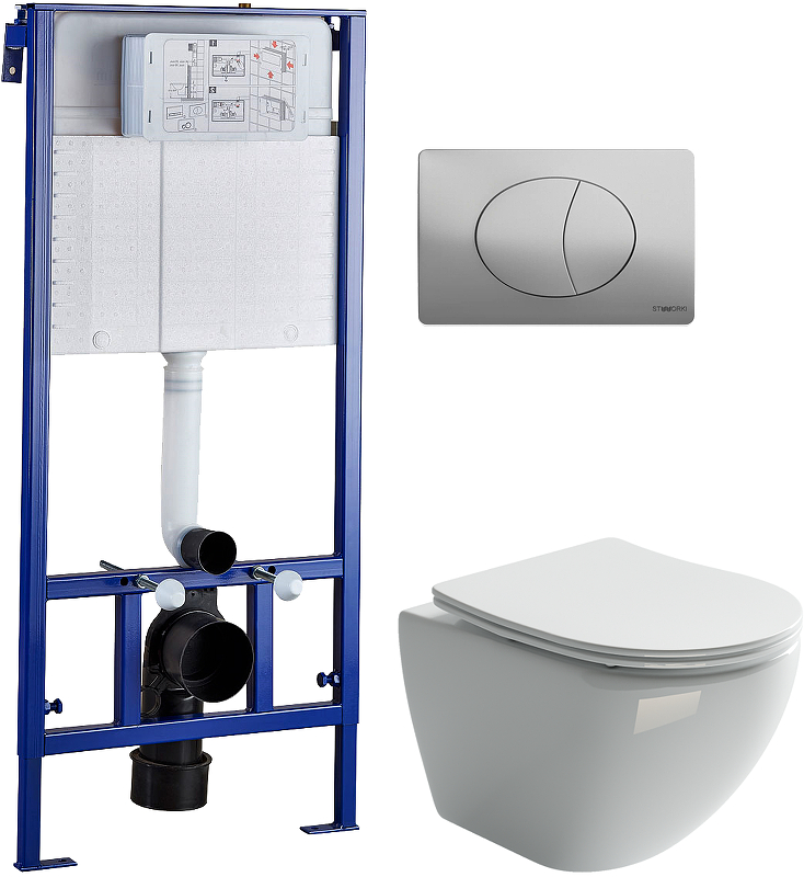 Комплект унитаза с инсталляцией STWORKI CN4002+510162 