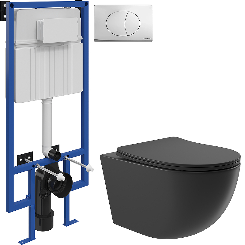 Комплект унитаза с инсталляцией STWORKI OVO0140+510162+230822 