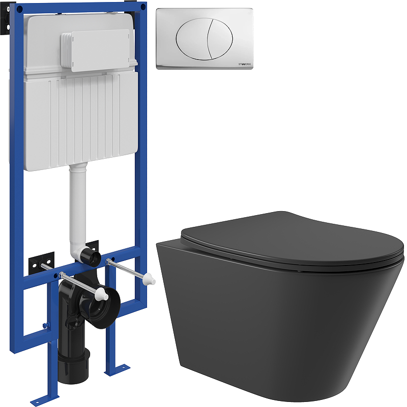 Комплект унитаза с инсталляцией STWORKI CON0140+510162+230822 