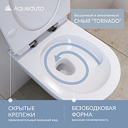 Комплект унитаза с инсталляцией STWORKI OVOT0110+510162+500470 цвет Белый глянец с сиденьем Микролифт и клавишей смыва цвет Белый глянцевый-5