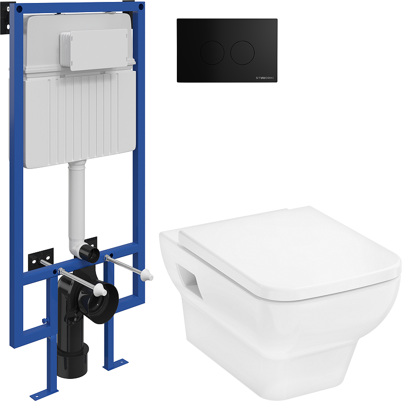 Комплект унитаза с инсталляцией STWORKI INS-676616 