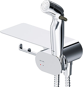 Унитаз STWORKI Готланд S13401WH подвесной с гигиеническим душем со смесителем AM.PM Like F0202600 цвет Белый с сиденьем Микролифт-1