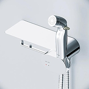 Унитаз STWORKI Готланд S13401WH подвесной с гигиеническим душем со смесителем AM.PM Like F0202600 цвет Белый с сиденьем Микролифт-5