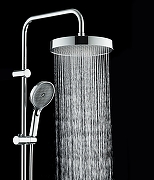 Душевая система STWORKI Эстерсунд/Монтре S31010CR+S30180CR+ S31100CR со смесителем для раковины цвет Хром-8