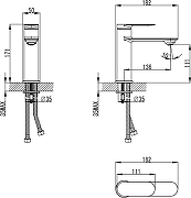 Душевая система STWORKI Сортланд S10010BK+S10160BK с термостатом со смесителем для раковины цвет Черный-3