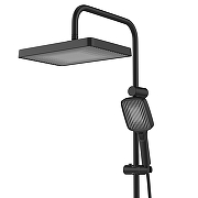 Душевая система STWORKI Гётеборг/Берген S03010BK+S21180BK+S03100BK со смесителем для раковины цвет Черный-6