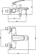 Душевая система STWORKI Гётеборг/Берген S03010BK+S21180BK+S03100BK со смесителем для раковины цвет Черный-17